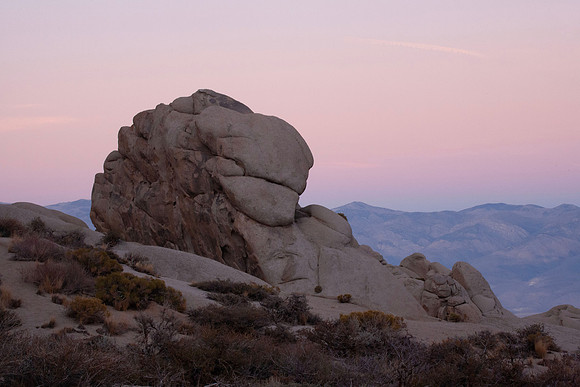 A Rock at Twilight - Bishop