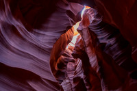 Light Through the Canyon - Antelope Canyon