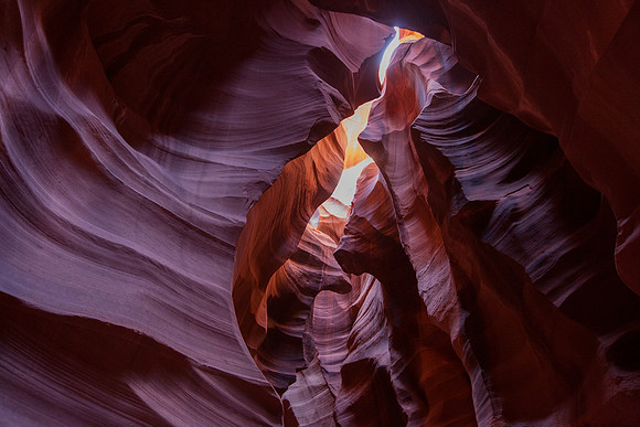Light Through the Canyon - Antelope Canyon